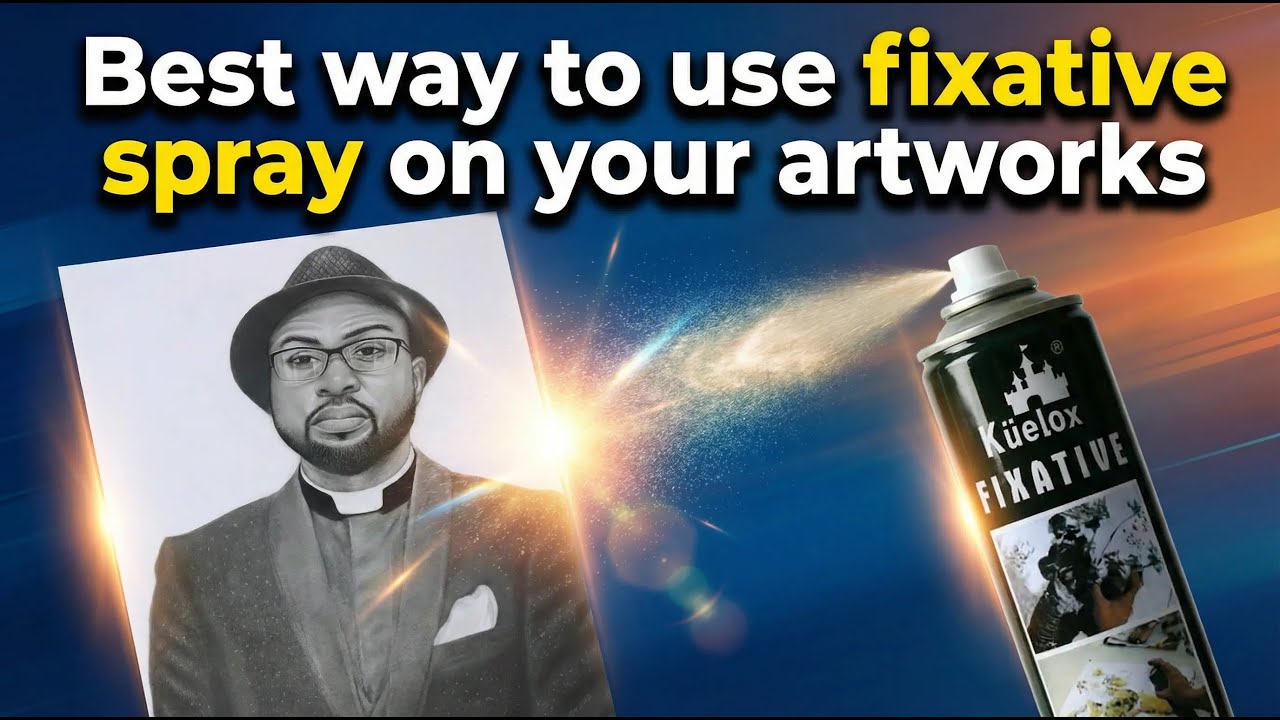 HOW TO SPRAY YOUR DRAWINGS - USING THIS METHOD #logooarts #art #fixativespray #fixative