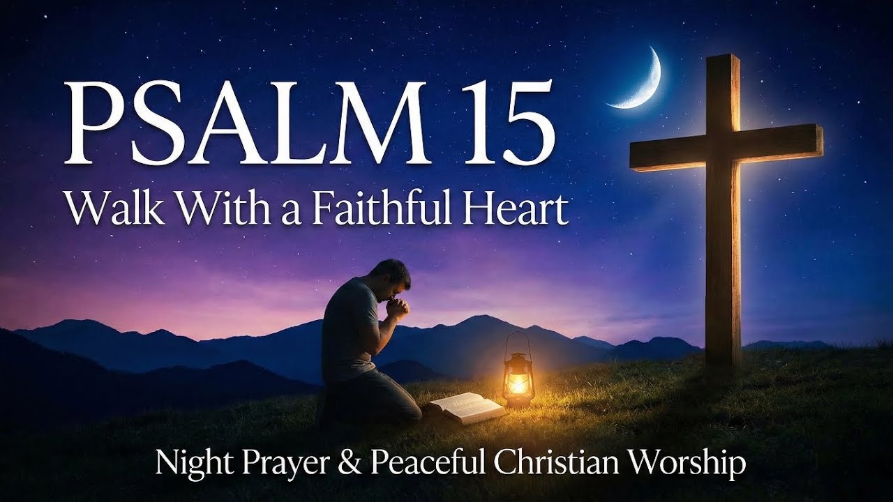 Psalm 15 Worship Song | Walk With a Faithful Heart | Night Prayer & Peaceful Christian Worship