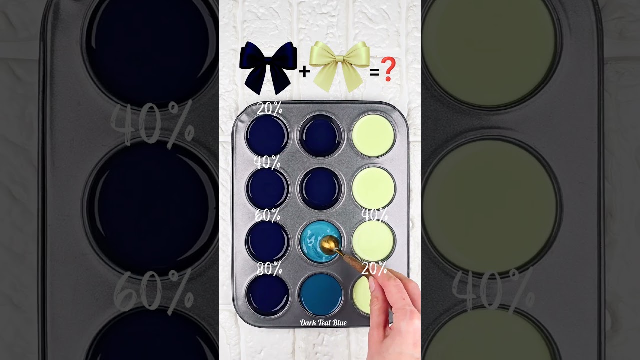 &ldquo;Deep Navy x Soft Lime &ndash; 4 Fresh Shades You&rsquo;ll Love!#colormixing #colormix #colorpalette #artcolors
