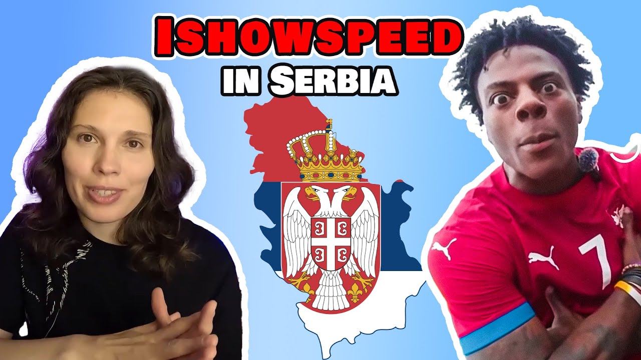 iShowSpeed ​​сходит с ума в Сербии 🇷🇸 | Видео с реакцией Джейн