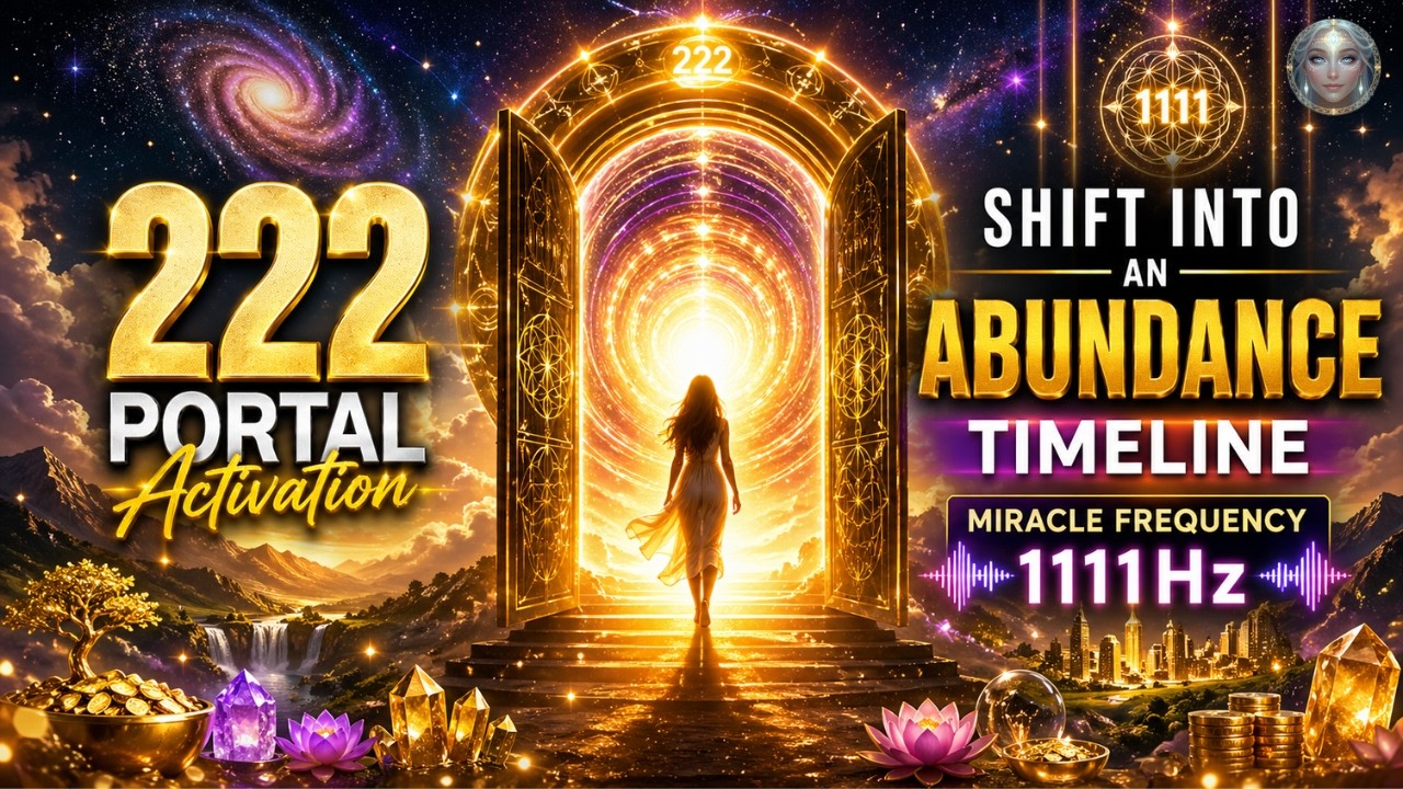 222 Portal Activation • Shift Into an Abundance Timeline | Miracle Frequency 1111Hz