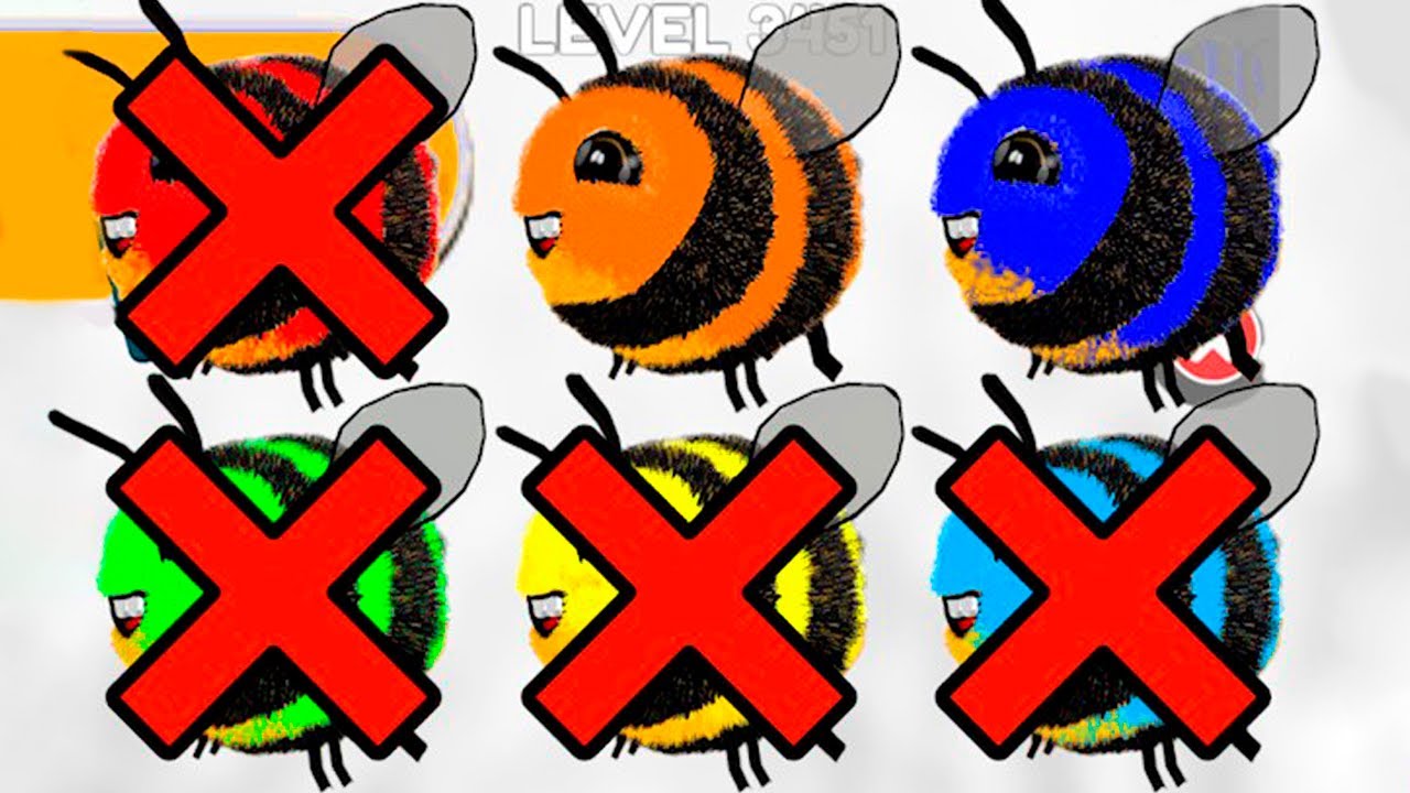 Going Ball - Six Colored Bee Ball Who is Win? Race-577