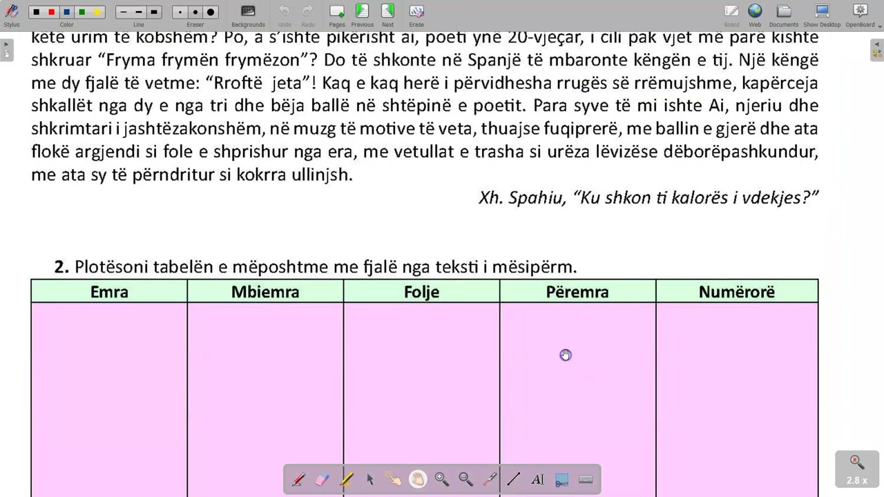 80 Gjuha 9 Filara Mesimi 80 Morfologji Klasat e fjaleve
