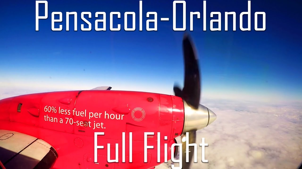 FULL FLIGHT | Pensacola to Orlando | Saab 340 | Silver Airways | 3M 64
