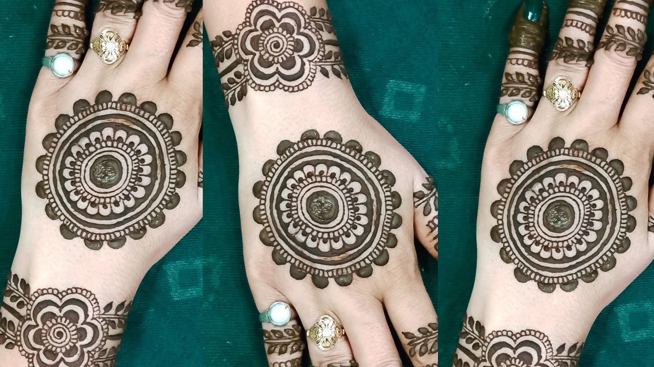 Latest New Round Mehndi design || Most Beautiful Mandala Mehndi Tutorial || Gol Mehndi Design