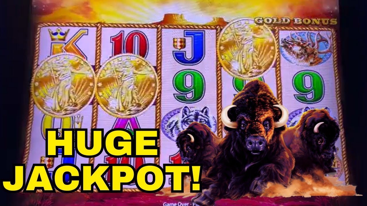 Buffalo gave me a HUGE JACKPOT! OVER 40 FREE GAMES! Buffalo Gold high limit slots