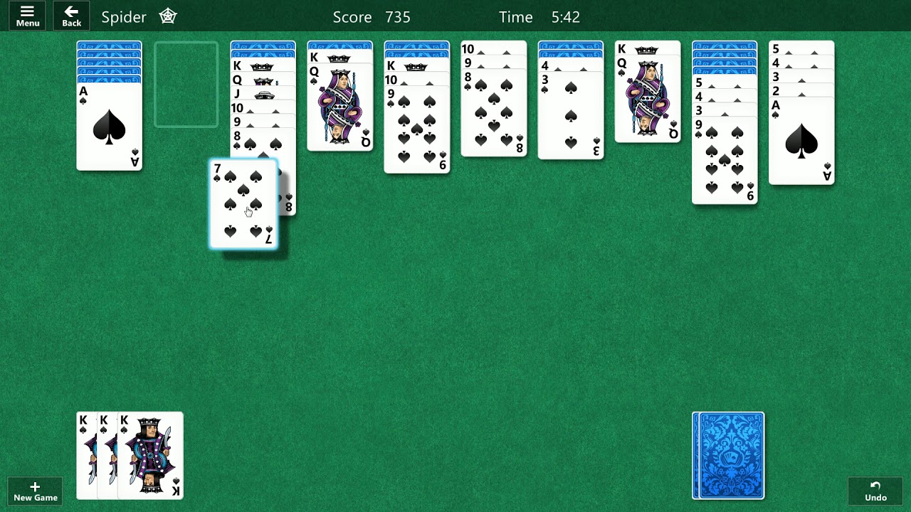 Spider Solitaire &ndash; Gratis online kaartspellen (Patience-games)