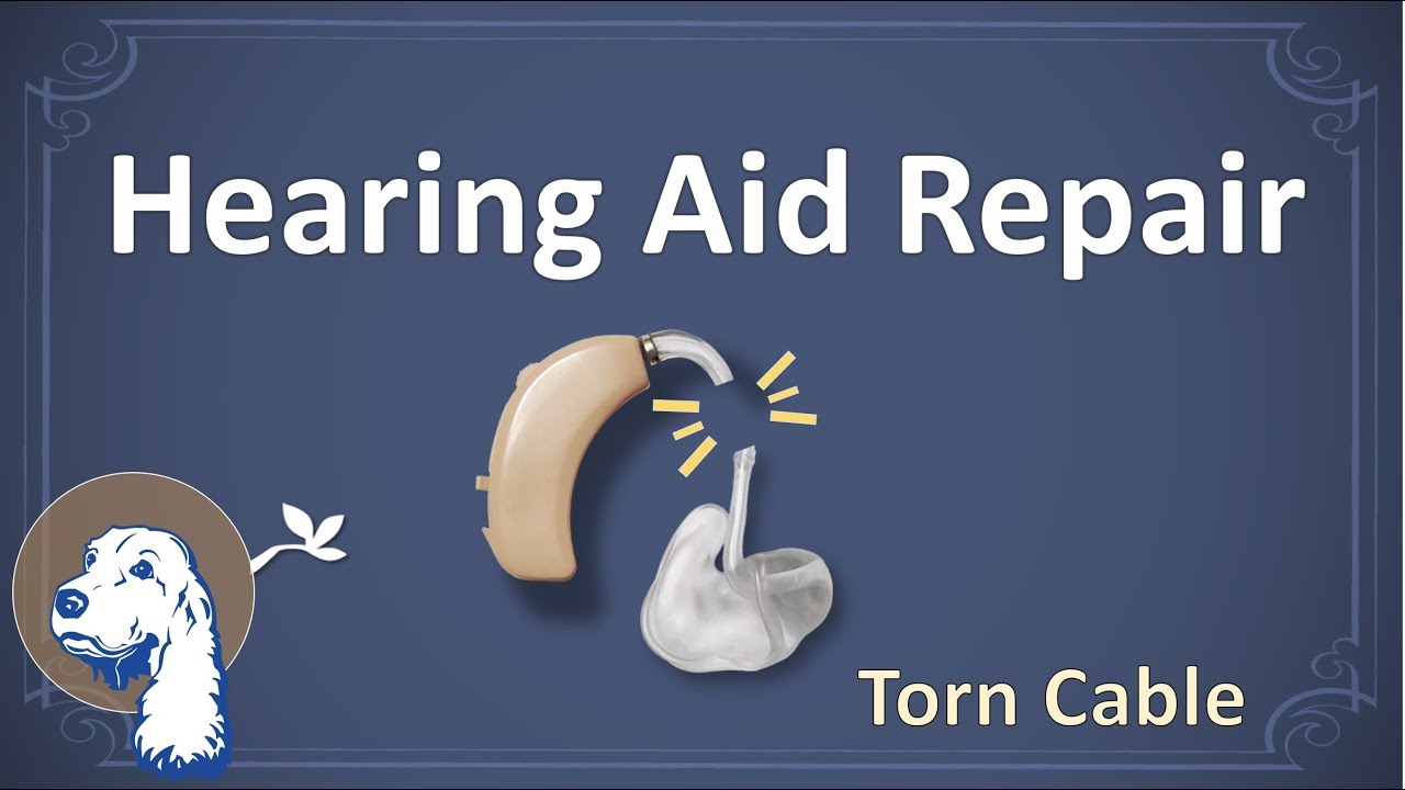 DIY hearing aid repair (torn cable)