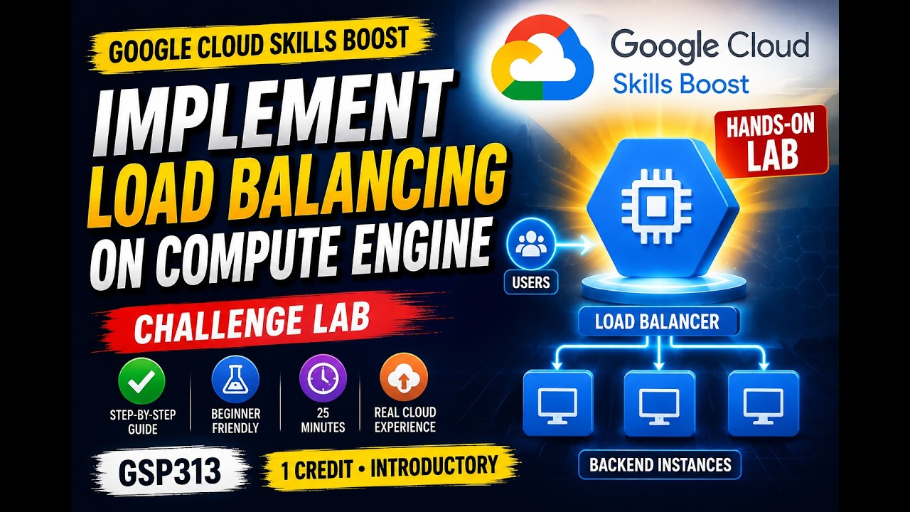 Implement Load Balancing on Compute Engine | Google Cloud Challenge Lab 2026 | GSP313