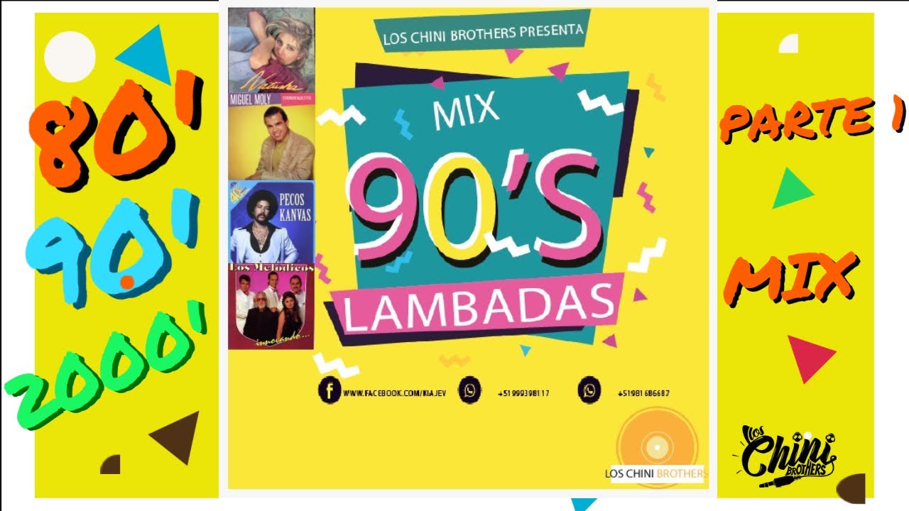 MIX LAMBADAS 90tas, TECHNO MERENGUES CLASICOS (Natusha, Los Melódicos, Miguel Moly, Kaoma, Lisa M,)