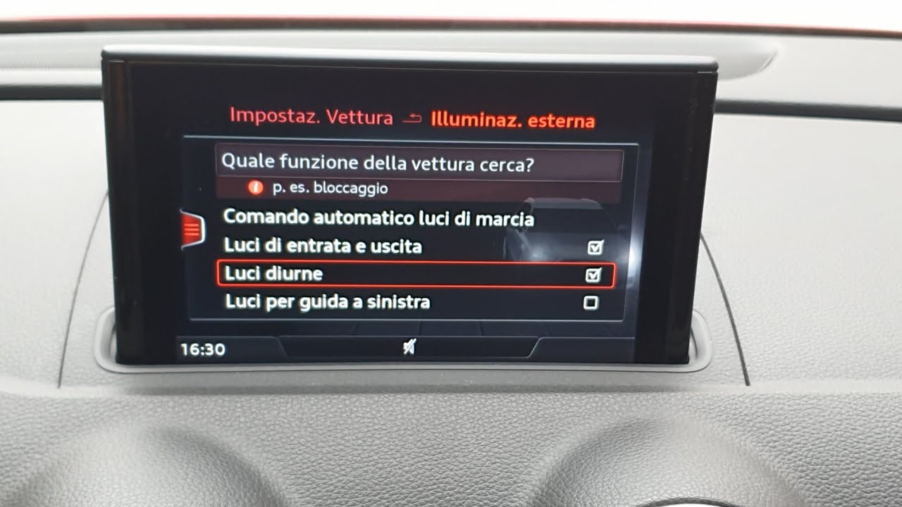 Audi A3 8V Restyling 2017 Intera Video Codifica Vag: Abilitazione voce menu 