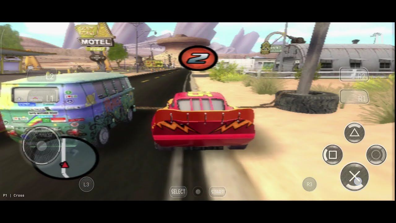 Jogando carros 1 de PS2