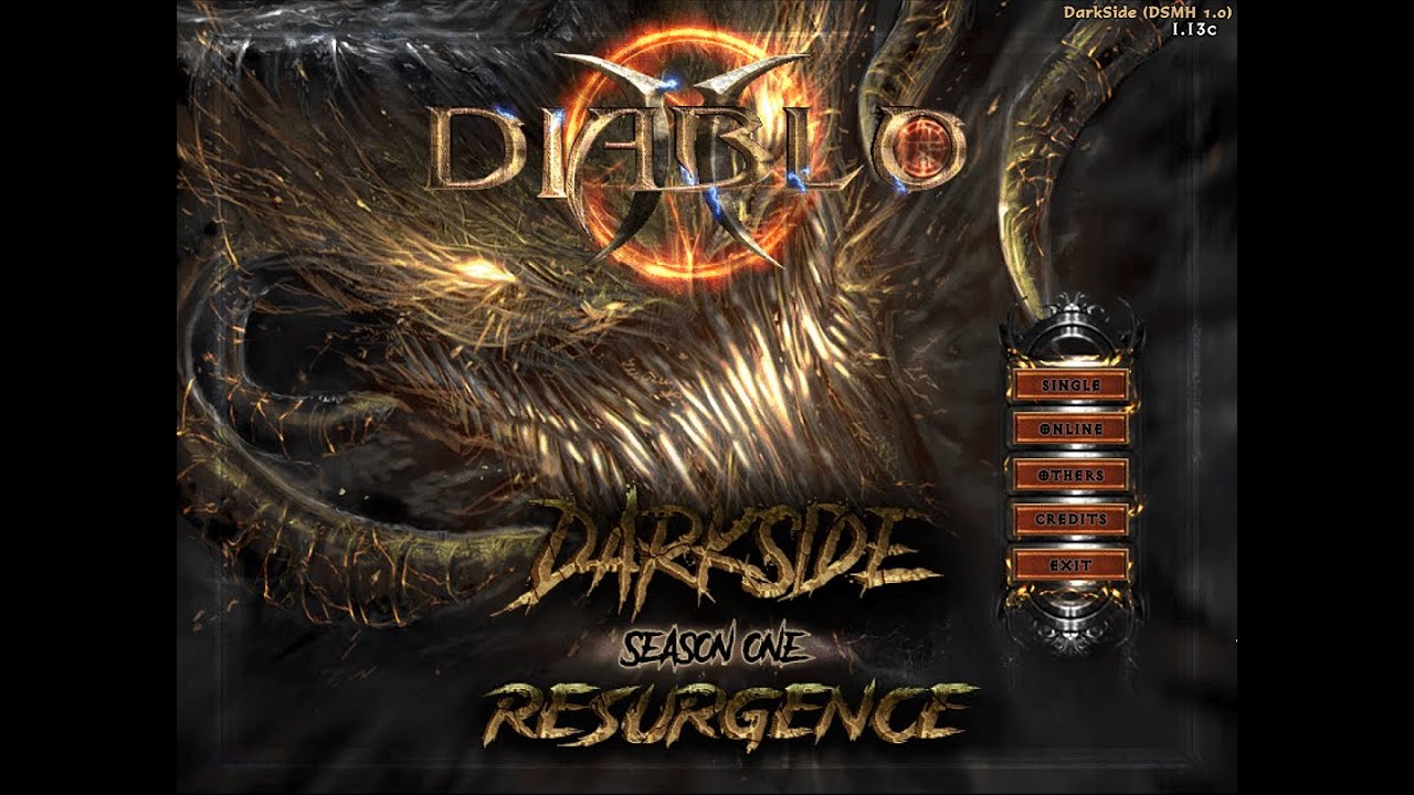 Diablo 2 Darkside Mod - Rifts and Loot explosions with brand new Set and Unique items