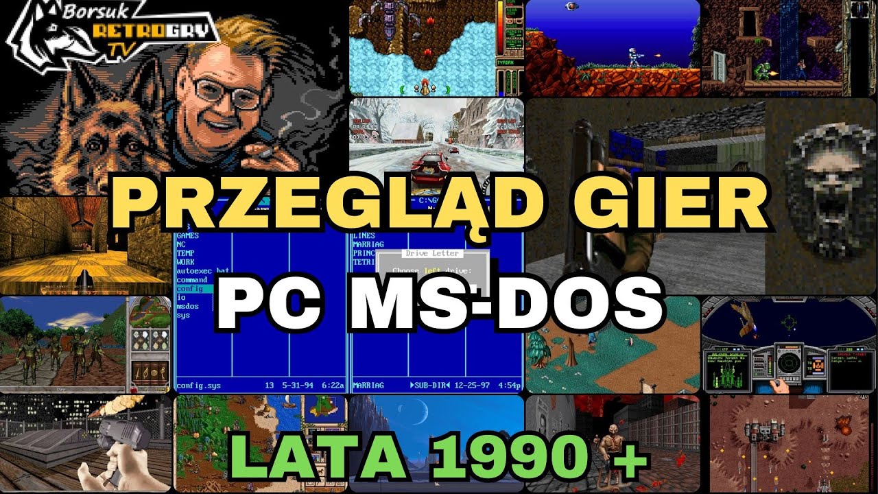 Borsuk Retro Gry TV: PC DOS - Wielki Przegląd Gier #28 (klasyka i nie tylko!)