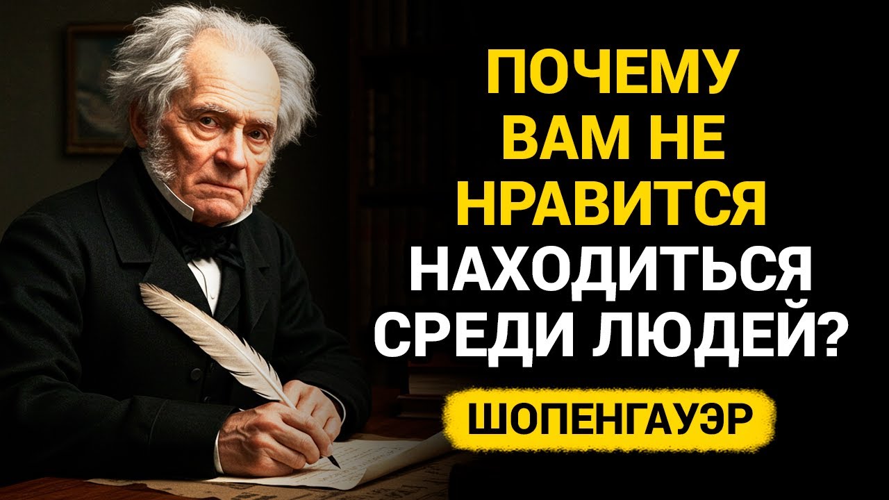 10 Причин, по которым вы не любите находиться среди людей. - Шопенгауэр