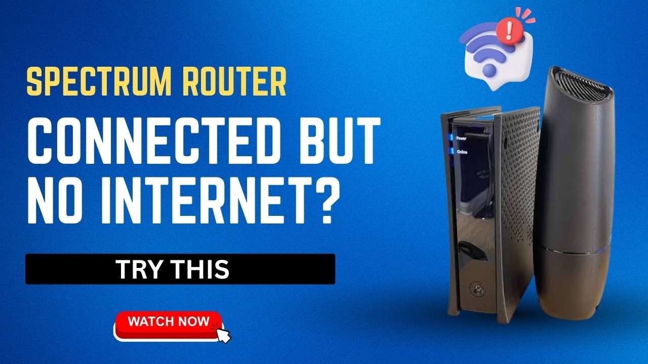 Spectrum Router Connected but No Internet | Try This