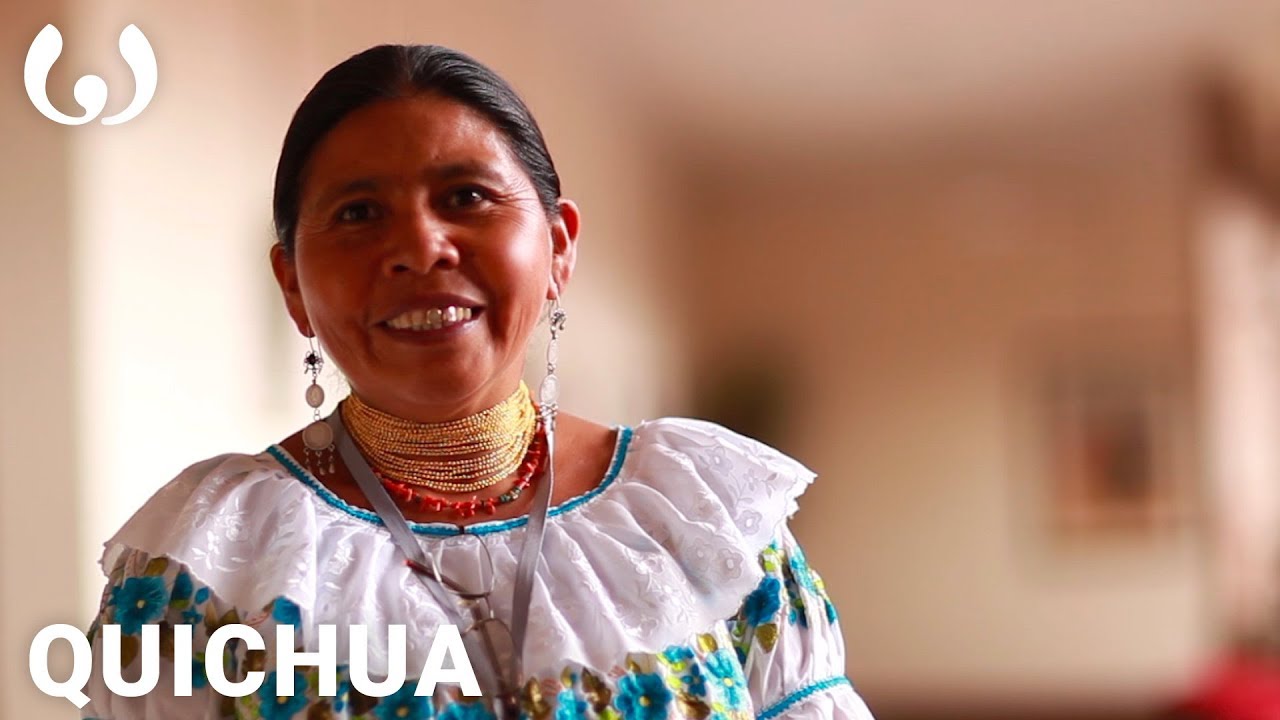Luzmila speaking Otavalo Kichwa | Wikitongues