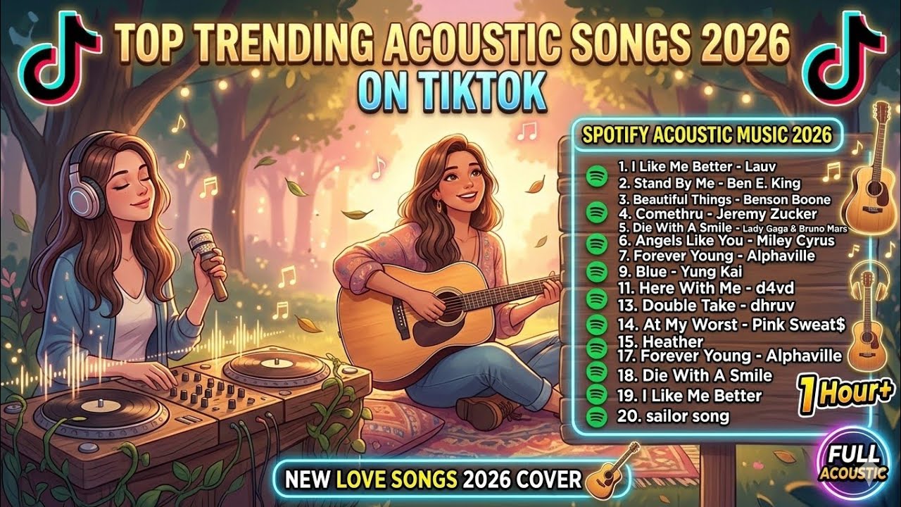 Acoustic Songs 2026 TikTok Viral 🌿 Spotify Acoustic Playlist 1 Hour+