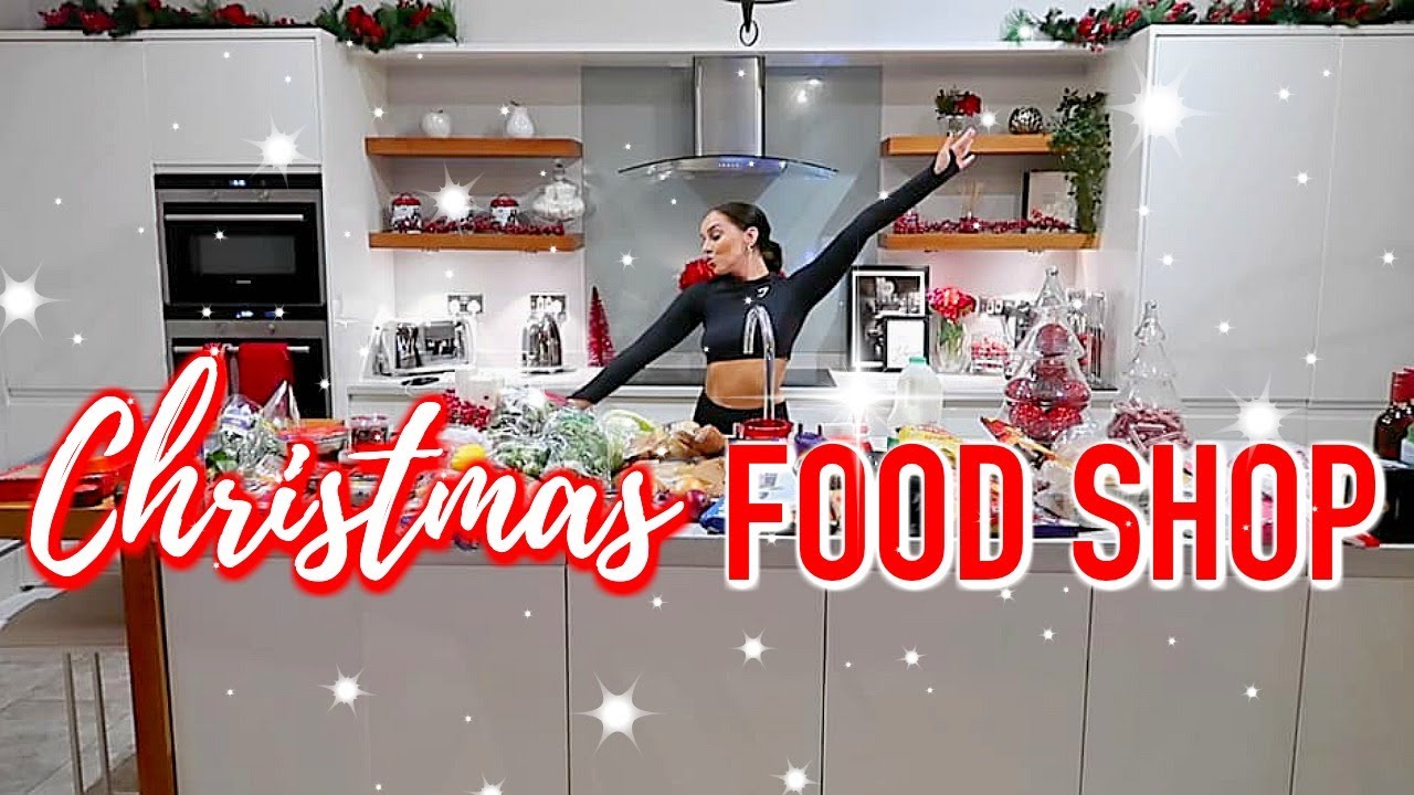 HUGE CHRISTMAS FOOD SHOP! || MORRISONS & M+S FOOD HAUL