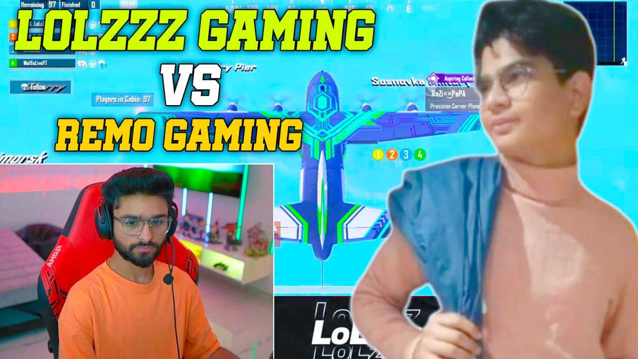 Hot Drop Fight And Last Zone Remo Gaming Bgmi LoLzZz Gaming vs Streamer Fight Video i Rush AJ