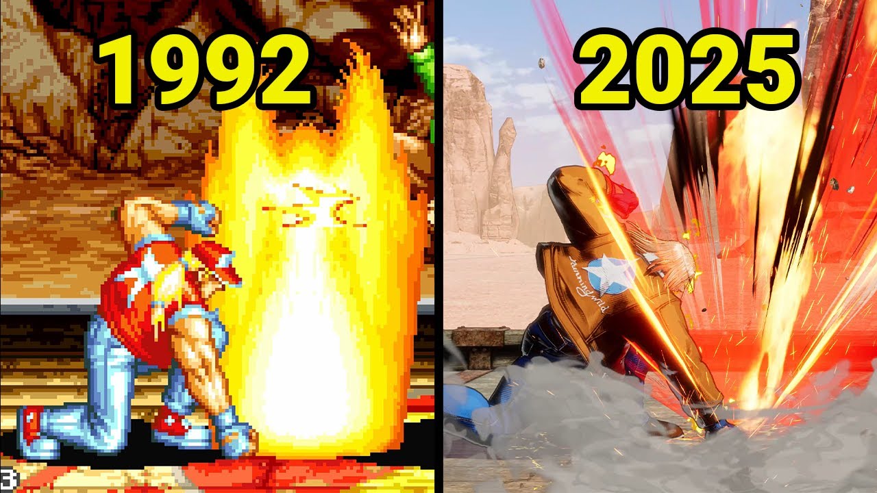 Evolution of Terry Bogard's Power Geyser