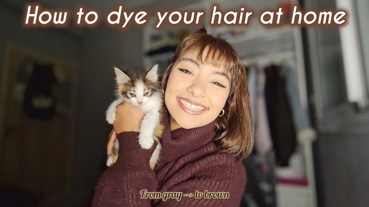 How to dye your hair at home |كيفاش تصبغي شعرك من الدار💇‍♀️🤎