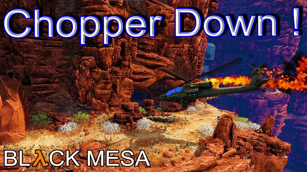 Black Mesa - Half-Life Remake - Part 23 - Heli Shot Down