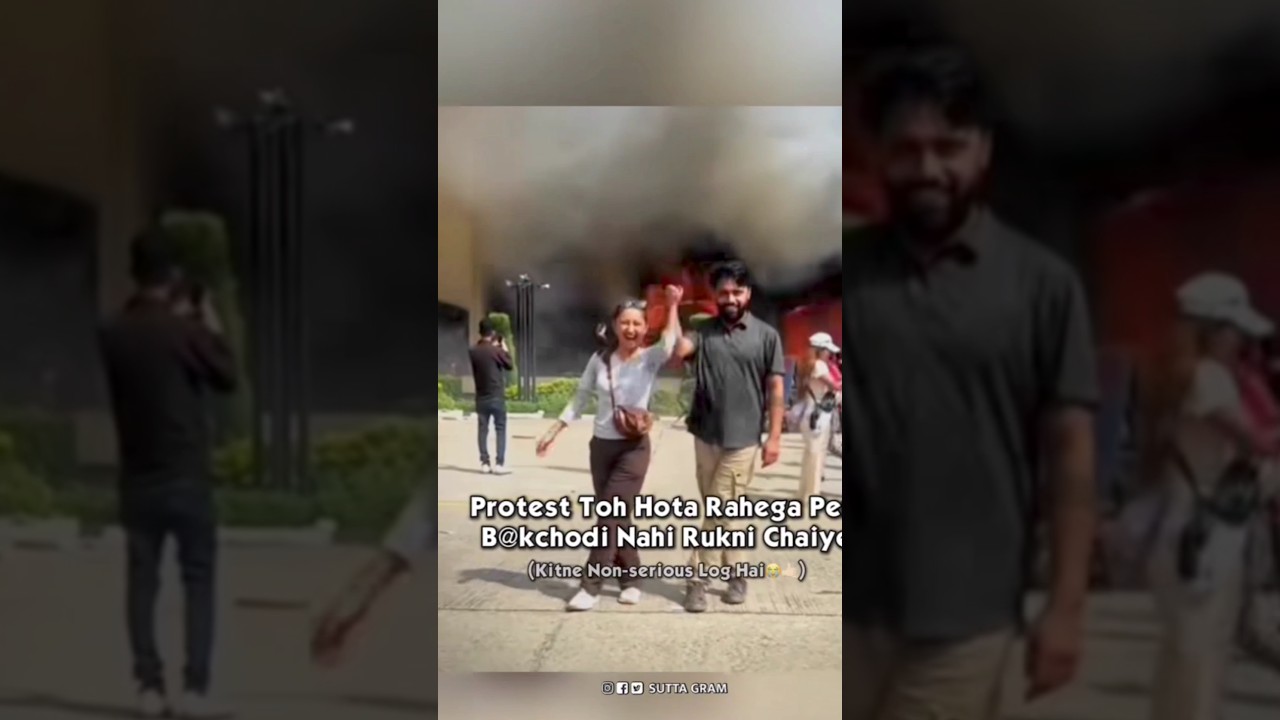Latest Funny Video Of Gen Z Protest in Nepal 💀🫣😅 Funny Memes #shorts #funny #genz#memes#nepal#comedy