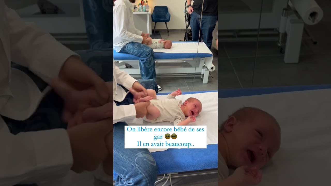 S&eacute;ance d&rsquo;ost&eacute;opathie pour un nourrisson 👶🏻 souffrant de gaz bloqu&eacute; et coliques ! #colic #baby