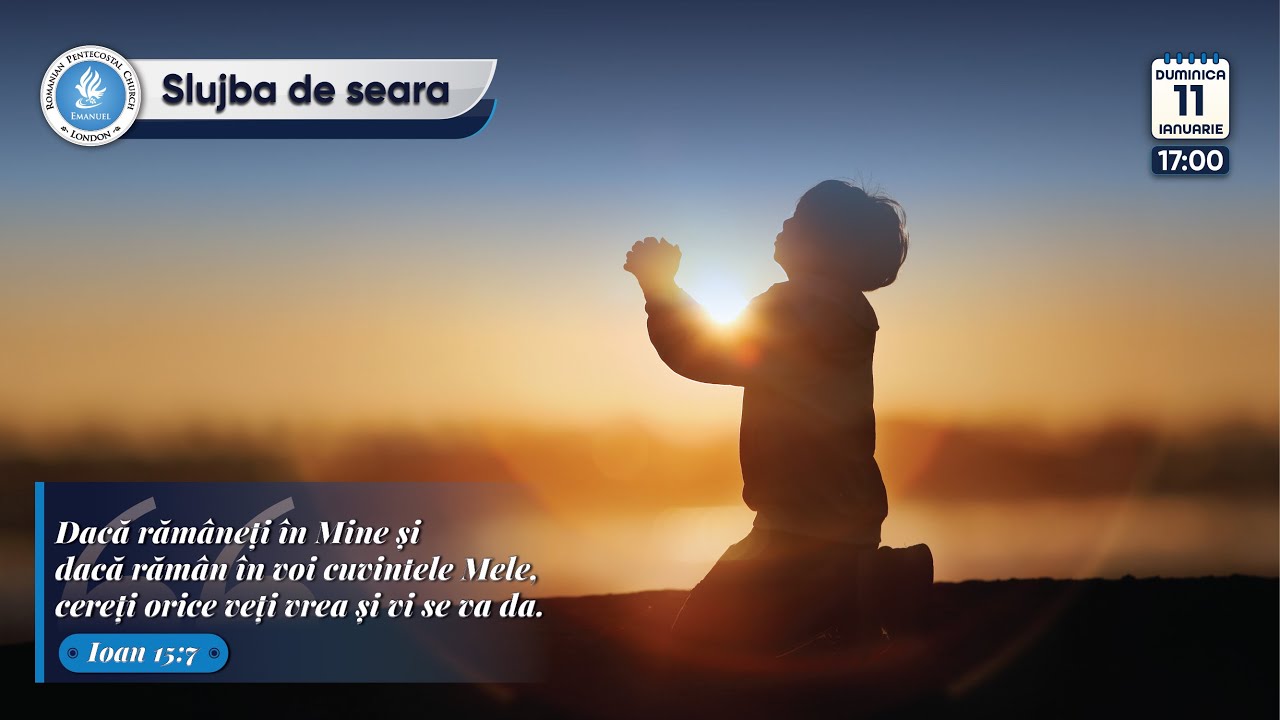 SLUJBA DE SEARǍ 11-IANUARIE-26 | Biserica Emanuel Londra