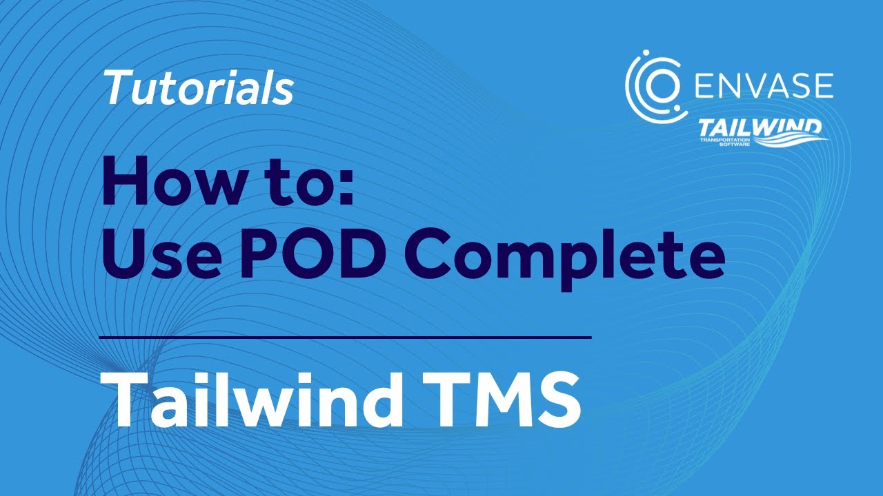 How to Use POD Complete | Tailwind TMS Tutorials