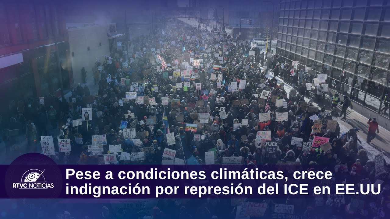 Pese a condiciones climáticas, crece indignación por represión del ICE en EE.UU