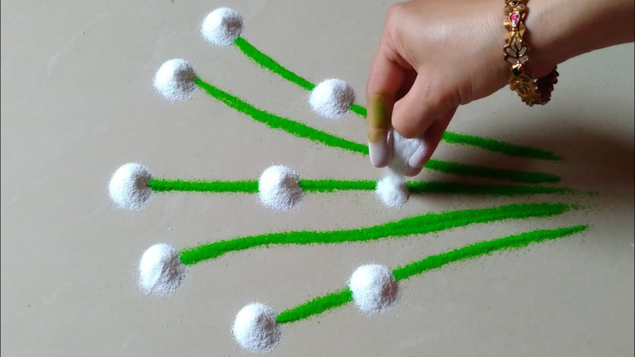 दररोजसाठी तुम्ही सहज काढू शकाल इतकी सोपी आणि सुंदर डिझाईन by Jyoti Raut Rangoli