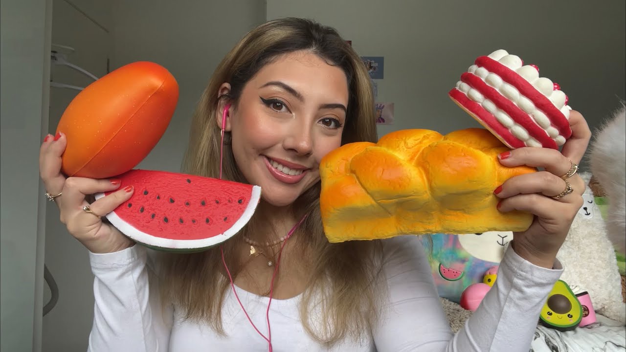 ASMR My squishy collection!! 💚 ~updated with new squishies~ | Whispered