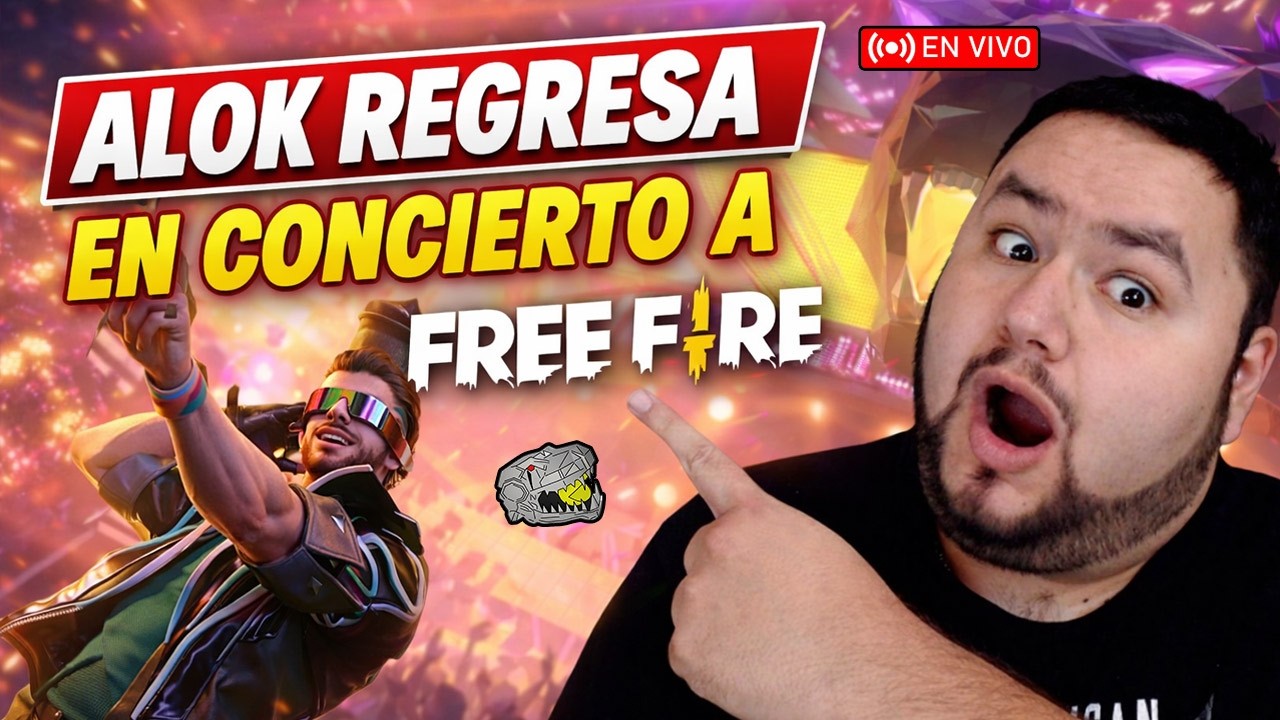 🔴 ALOK REGRESA EN CONCIERTO A FREE FIRE - PONCHOELREX 😎