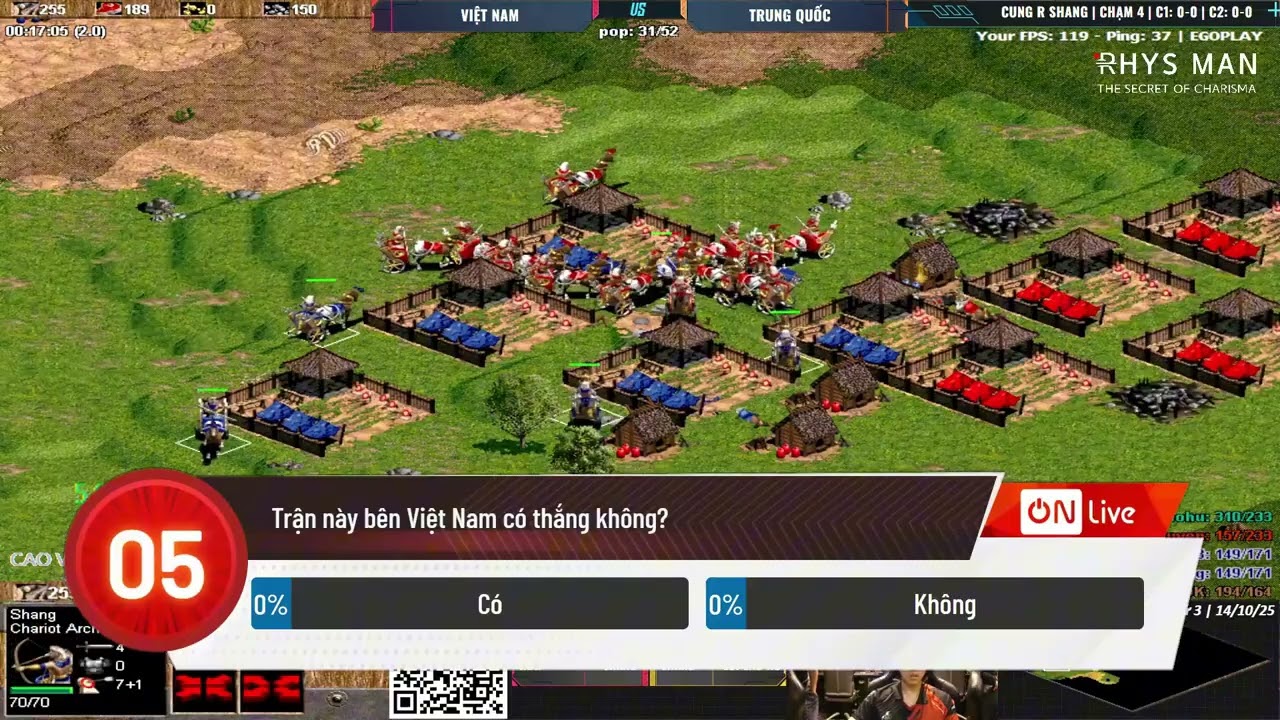 Việt Nam vs Trung Quốc | Giao hữu AOE Việt Trung | 15/10/2025 #aoe #chimsedinang