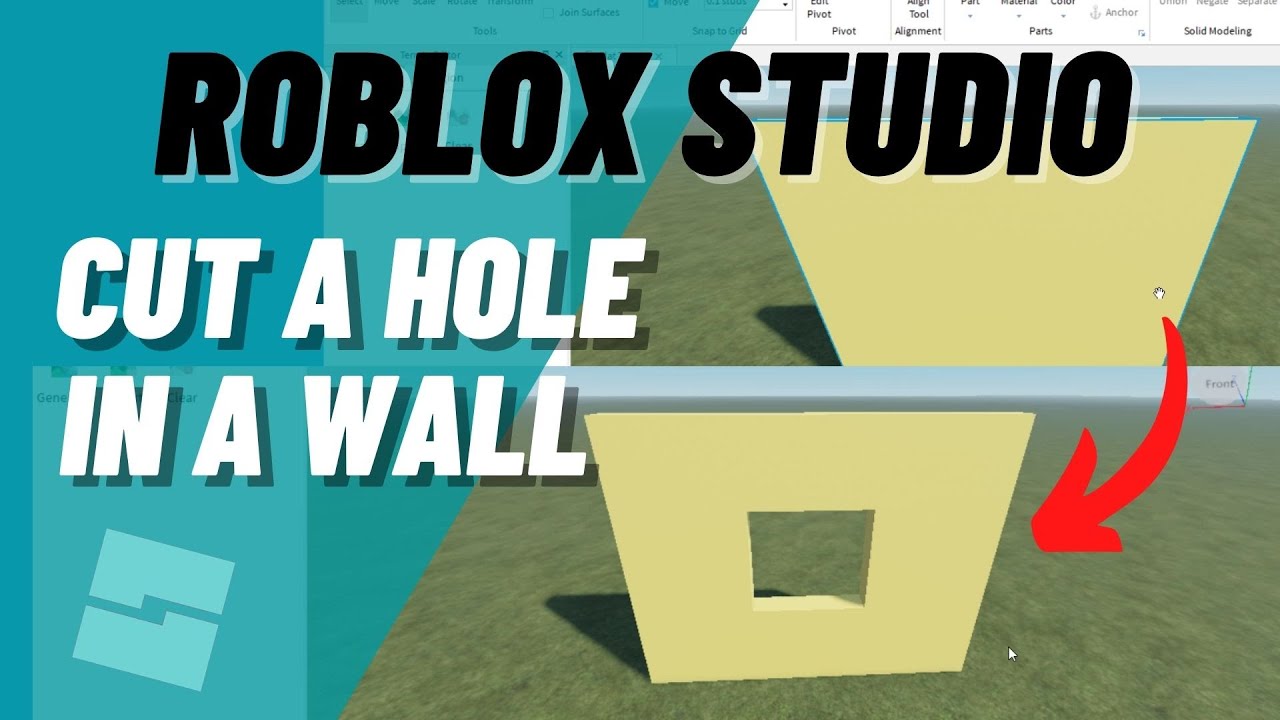 How to Make a HOLE IN A WALL in Roblox Studio (2022)