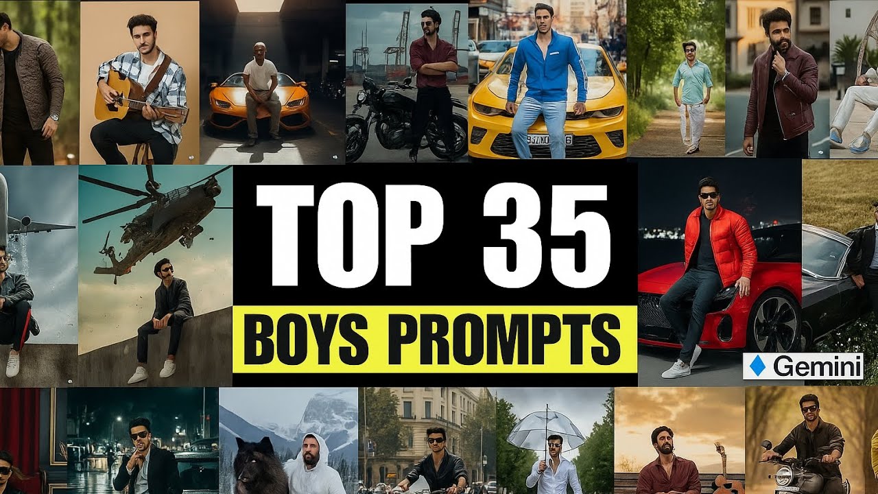 Gemini New Ai Prompt for Boys | Top 35 Boys Prompts | Trending Gemini Ai PhotoEditing Prompts
