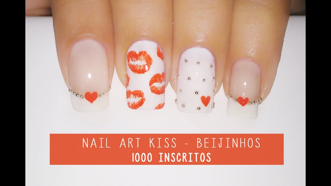 Nail art Kiss -Beijinhos Especial 1000 inscritos