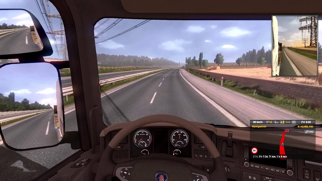 ETS2MP Fuel Consumption World Record - 9.87L/100km