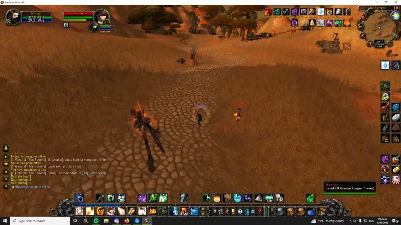 WOW Classic Mak'GORA!! 25 Priest vs 29 Rogue