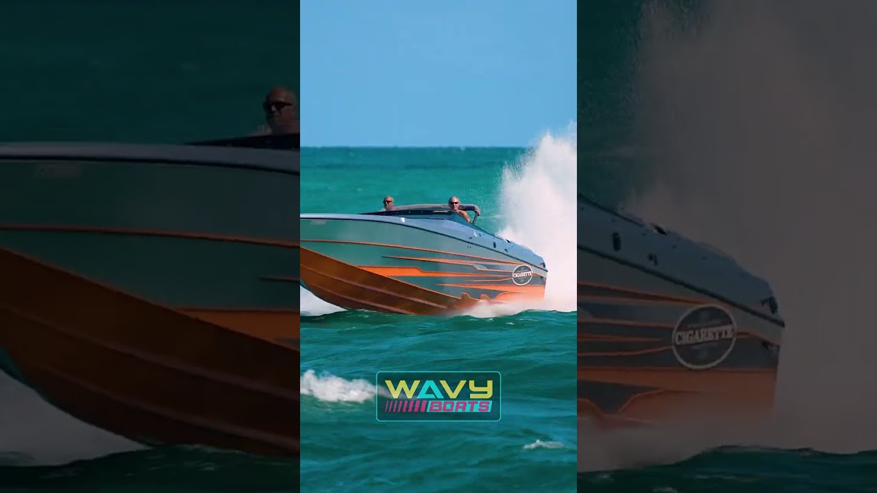 Cigarette boat CRUSHES rear passengers! | Wavy Boats | Haulover Inlet