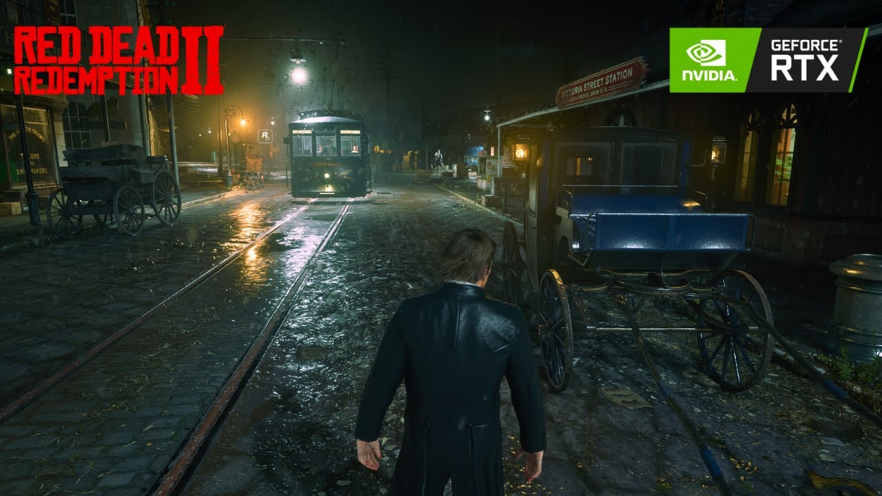 Walking Saint Denis at Night in a Thunderstorm – Red Dead Redemption 2 4K