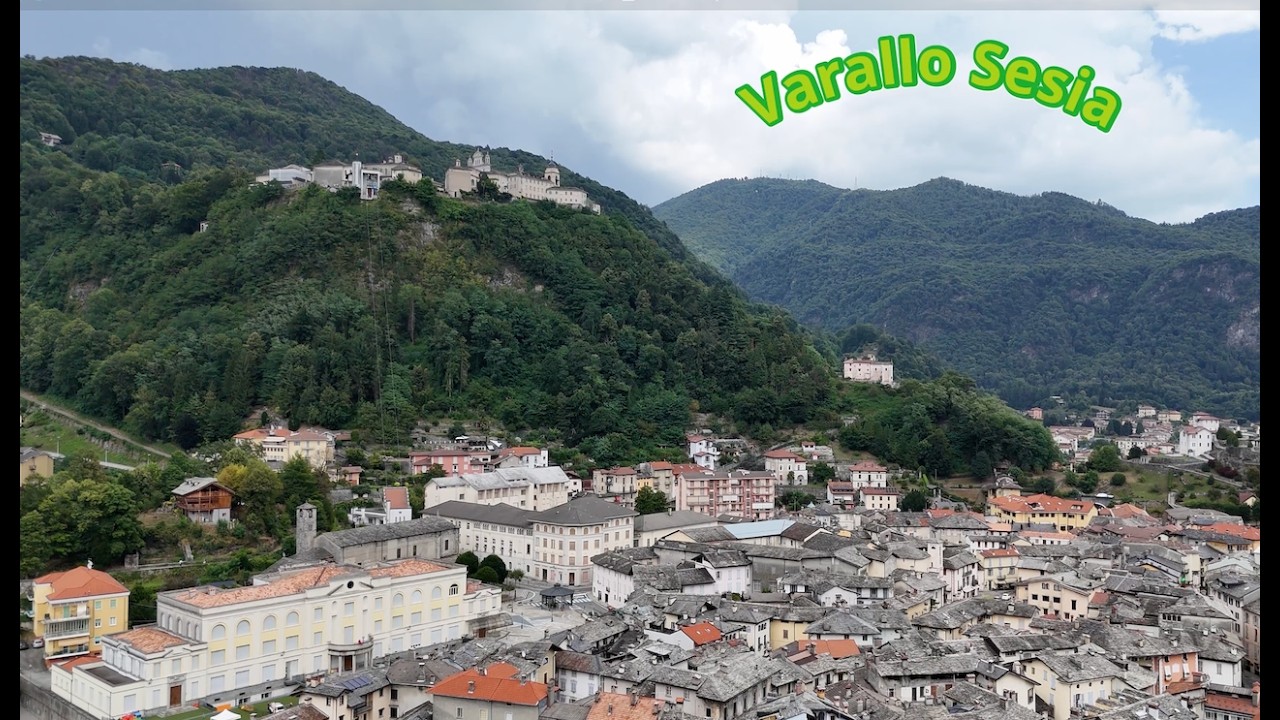 Varallo from above - a gateway to Valsesia