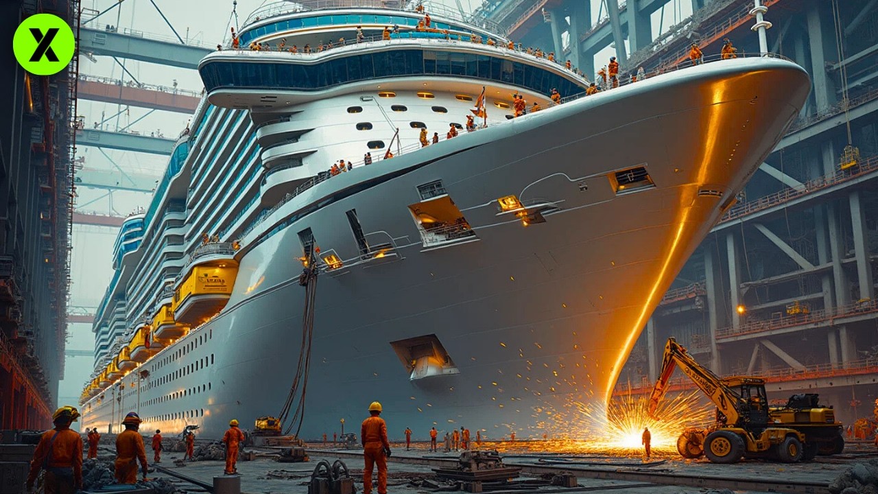INCREÍBLE Cómo se CONSTRUYE el CRUCERO Más GRANDE del MUNDO 🛳️ ASÍ se Construye un CRUCERO