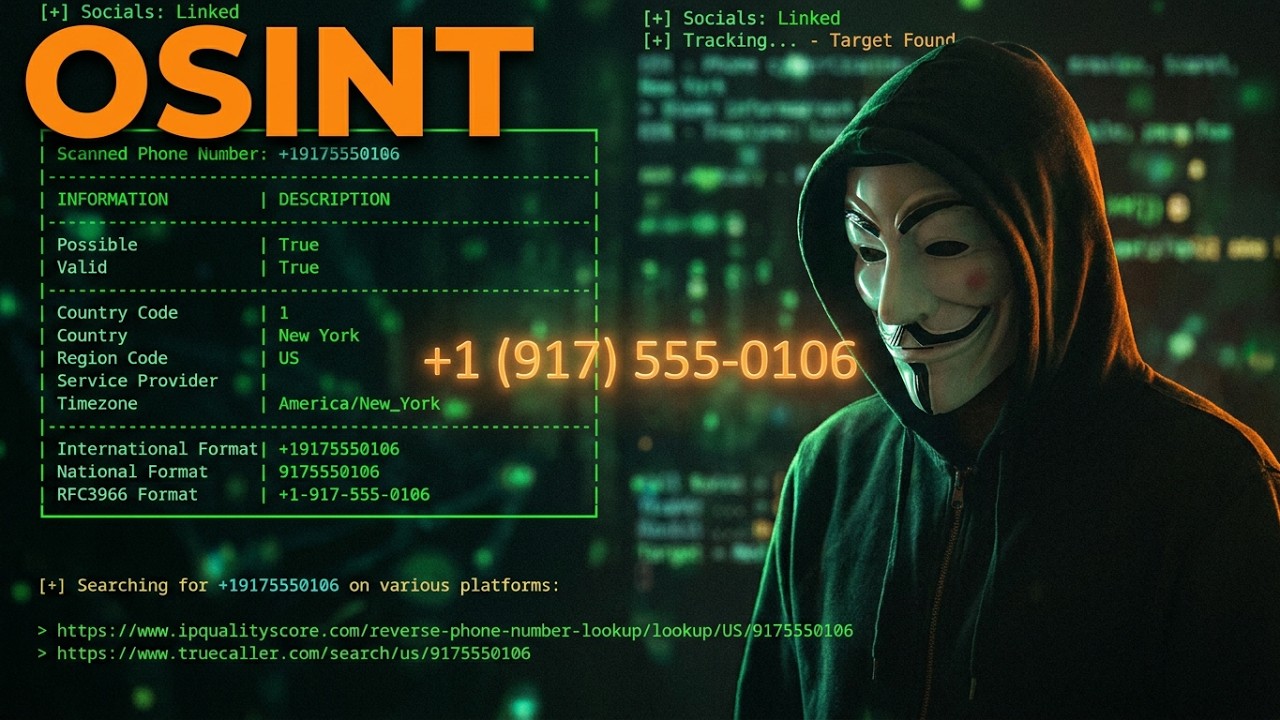 How to Track a Phone Number with Kali Linux in Seconds &ndash; Ethical Hacking Demo