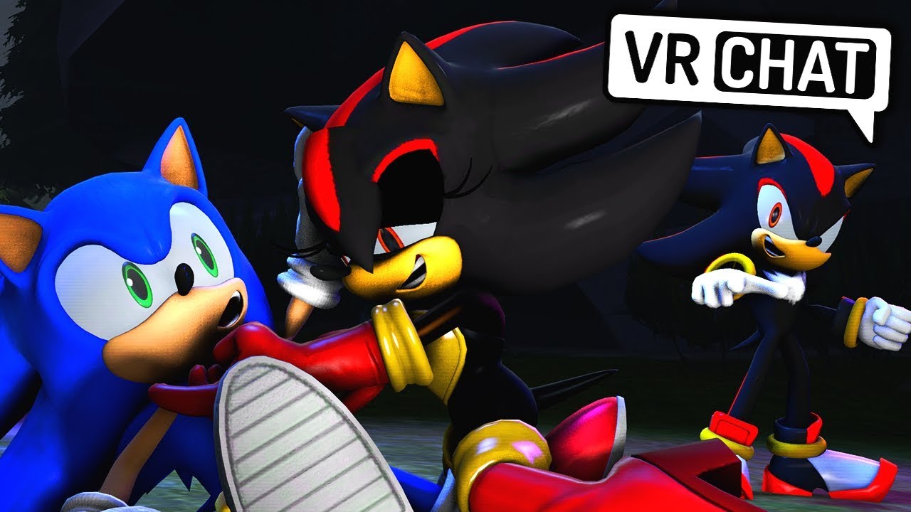Соник и Шэдоу встречают Женскую Шэдоу! (VR-чат)