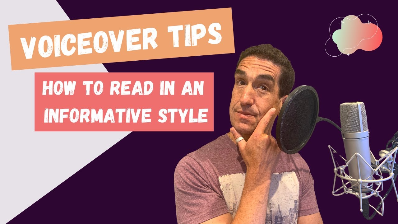 Voiceacting Help - How to read in an informative style