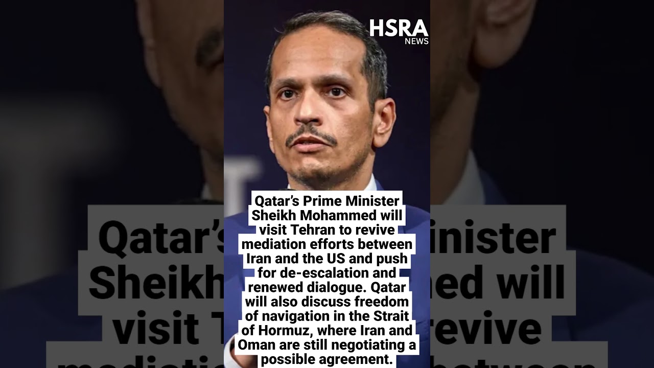 Qatar PM Heads to Tehran to Revive Iran US Mediation #shorts #breakingnews #qatar #iran #oman #usa