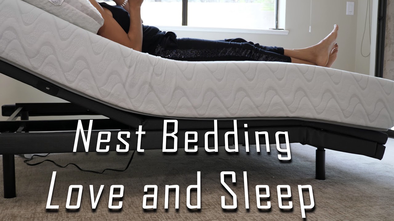 Nest Bedding Love and Sleep on Adjustable Bed